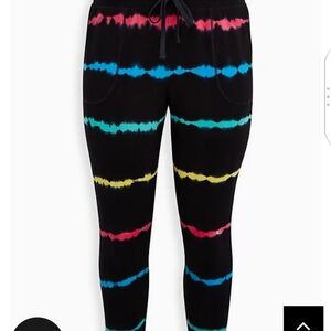 🆕 1X RAINBOW STRIPE FRENCH TERRY JOGGER